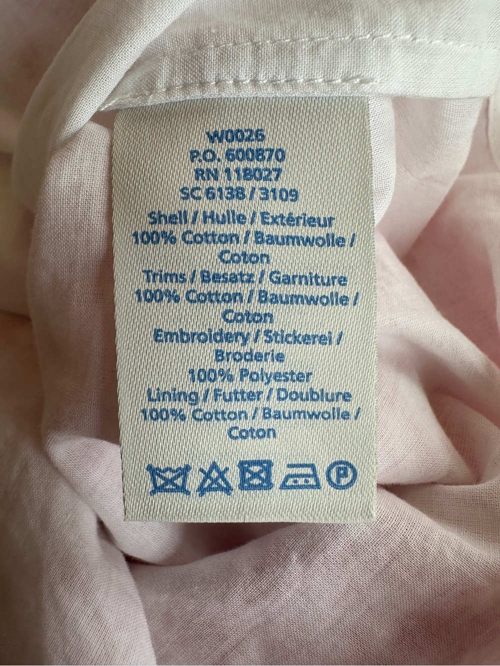 Boden W0026 White Coral Red Embroidered Cotton Shift Dress UK 18R US 14R - Picture 9 of 10